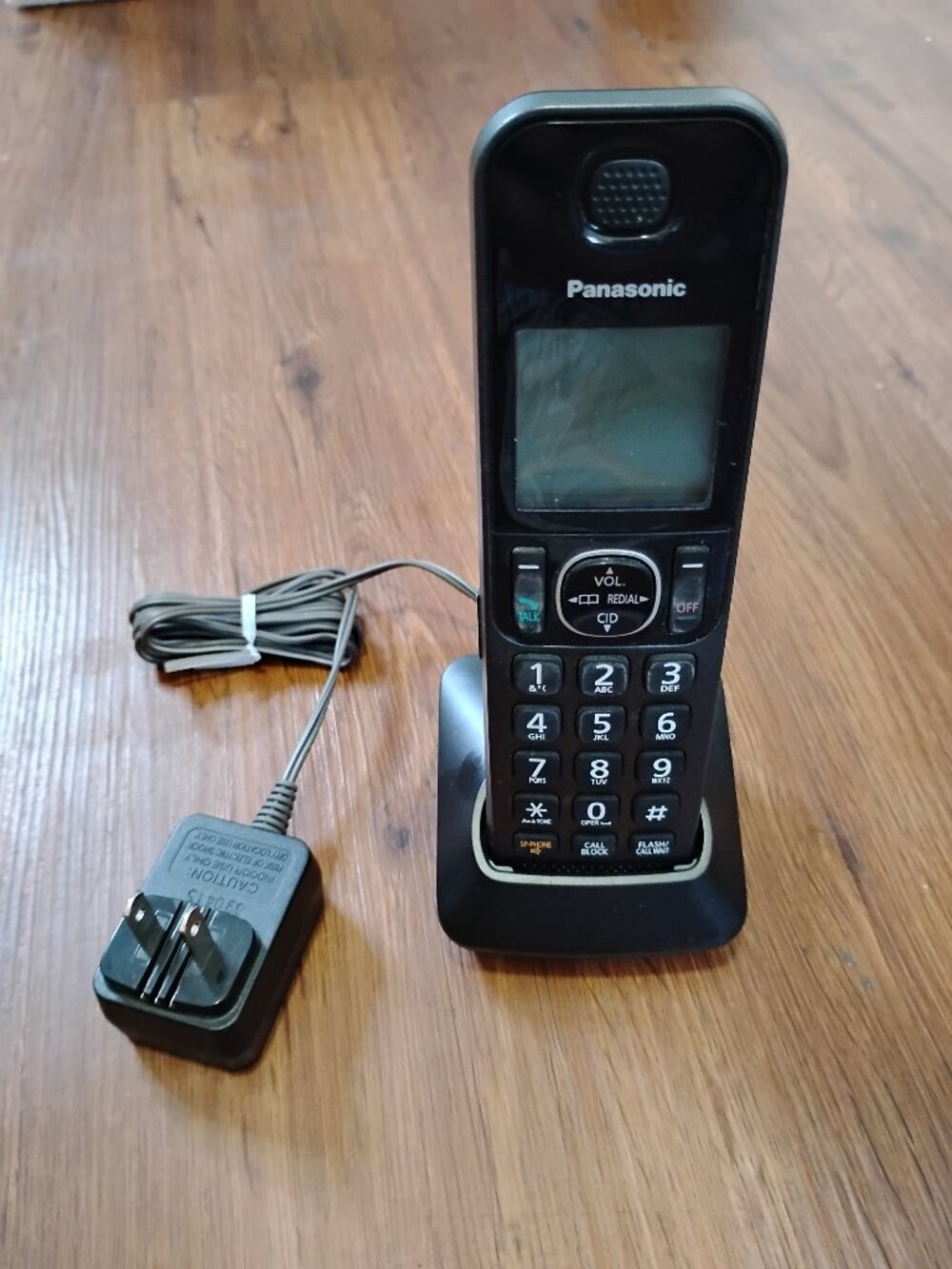 Panasonic KX-TGFA30 Black Cordless Handset Call Block LCD Charger